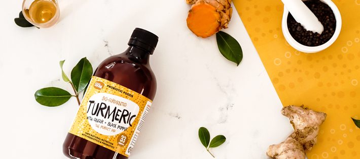 Bio-fermented Turmeric Probiotic Foods